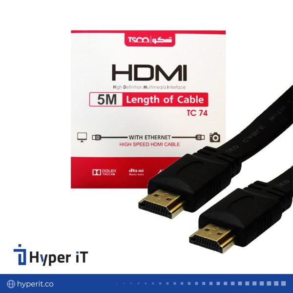 کابل HDMI تسکو مدل TC-74 طول 5 متری