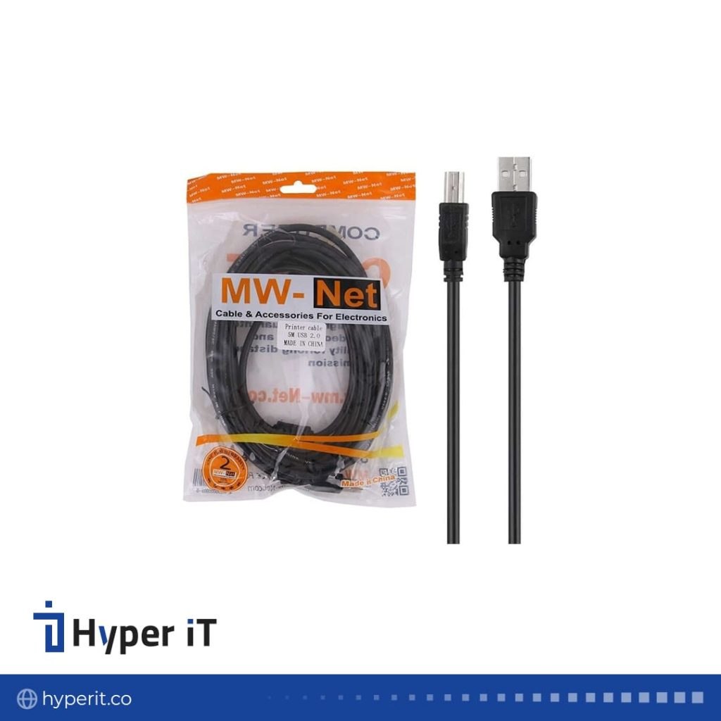 کابل پرینتر 5 متری - MW-Net USB 2.0