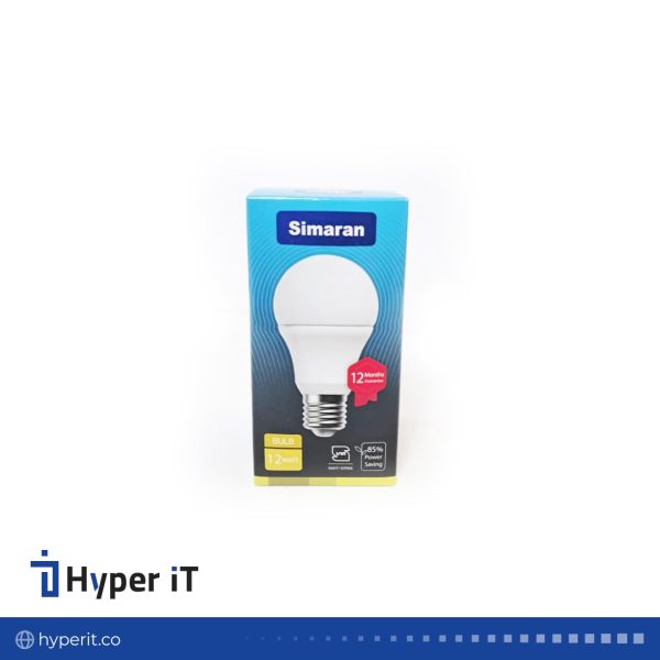 لامپ 12W حبابی LED آفتابی سیماران