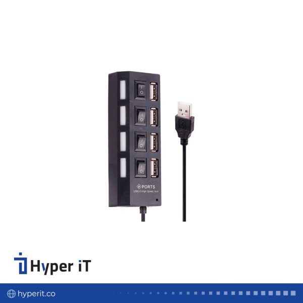 هاب 4 پورت کلیددار Hi-Speed
