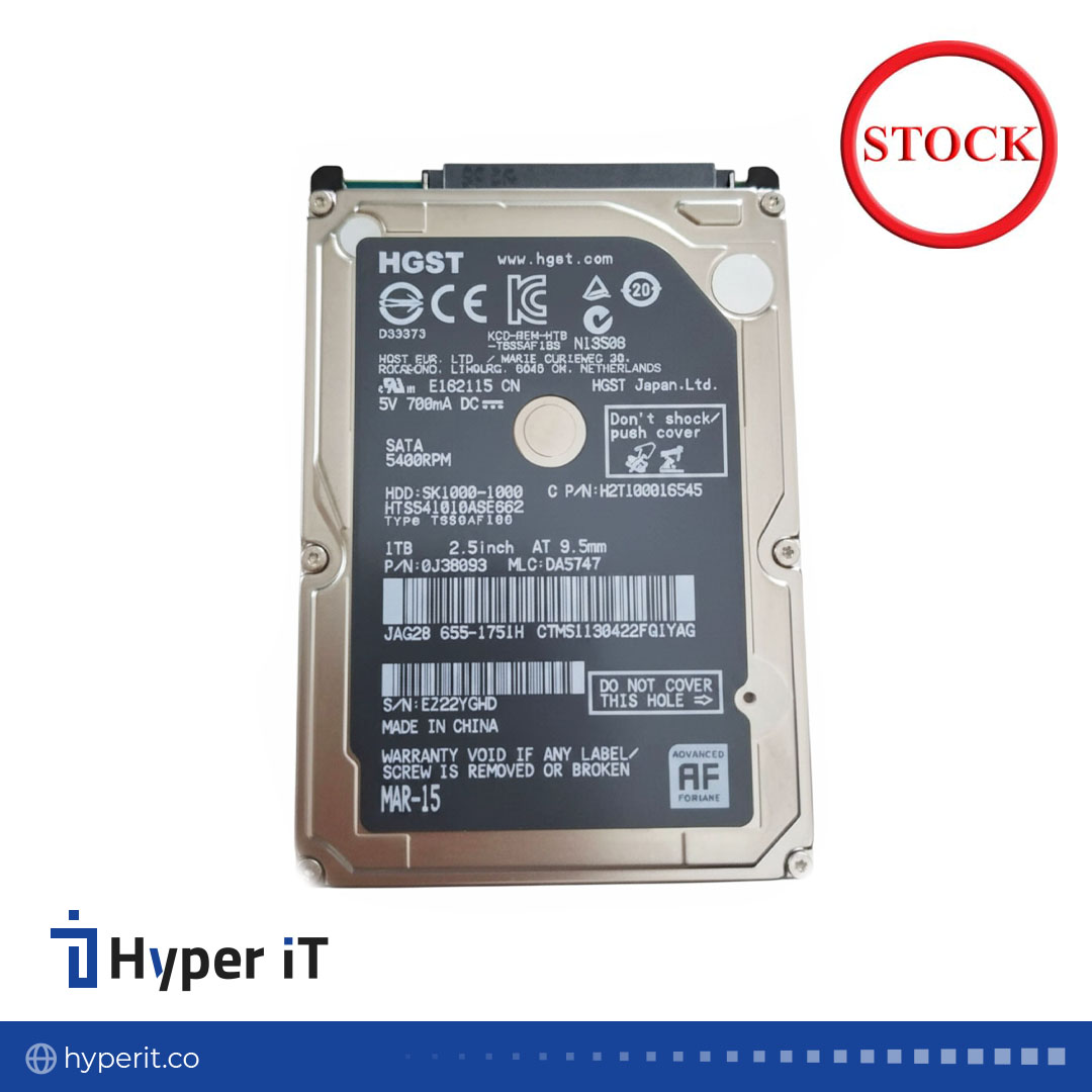 هارد استوک HGST مدل 2.5 اینچ ظرفیت 1 ترابایت