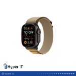 ساعت هوشمند اپل مدل Ultra 2 Titanium Case Alpine Loop Band 49mm رنگ برنزه