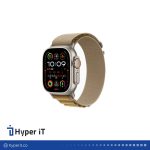 ساعت هوشمند اپل مدل Ultra 2 Titanium Case Alpine Loop Band 49mm رنگ برنزه