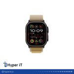 ساعت هوشمند اپل مدل Ultra 2 Titanium Case Alpine Loop Band 49mm رنگ برنزه