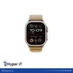 ساعت هوشمند اپل مدل Ultra 2 Titanium Case Alpine Loop Band 49mm رنگ برنزه