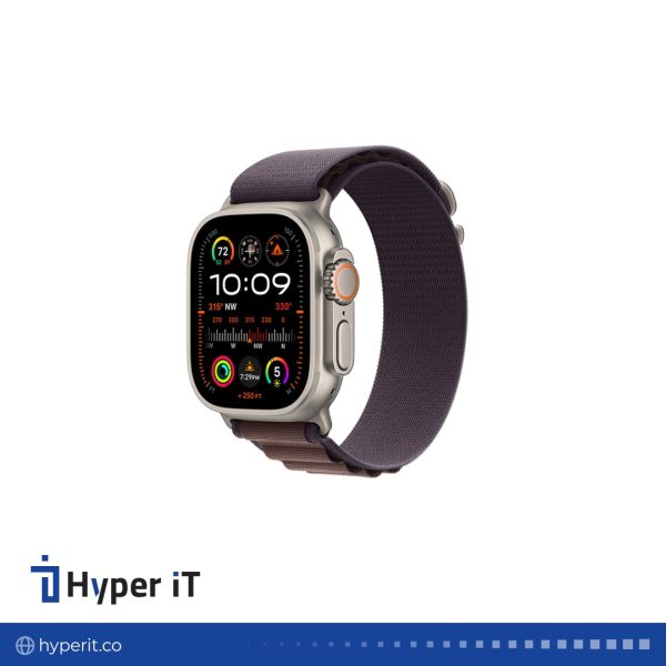 ساعت هوشمند اپل مدل Ultra 2 Titanium Case Alpine Loop Band 49mm رنگ نیلی