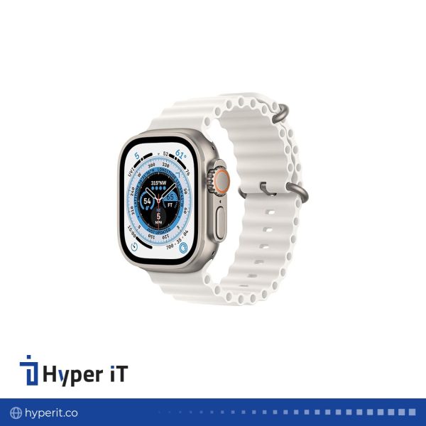 ساعت هوشمند اپل مدل Ultra 2 Titanium Ocean Band 49mm رنگ سفید