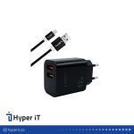 شارژر دیواری لیتو مدل LH-11 به همراه کابل تبدیل Lightning