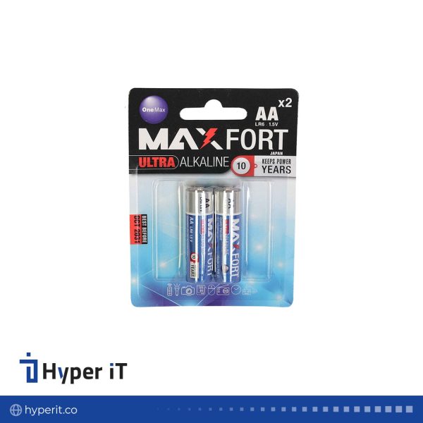 باتری قلمی مکس فورت آلکالاین AA MAXFORT 1.5V