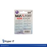 باتری نیم قلمی مکس فورت آلکالاین AAA MAXFORT 1.5V