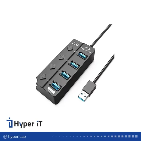 هاب چهار پورت USB 3.0 ای نت مدل E-35D