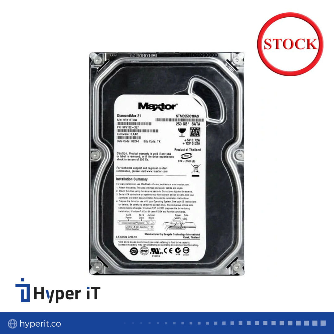 هارد اینترنال استوک Maxtor مدل DiamondMax 21 ظرفیت 250 گیگابایت