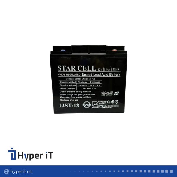 باتری یو پی اس 18 آمپرساعت استارسل (StarCell) 12 ولت