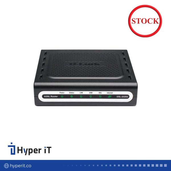 مودم +ADSL2 کابلی همراه مدل DSL-2520U دی-لینک(استوک)