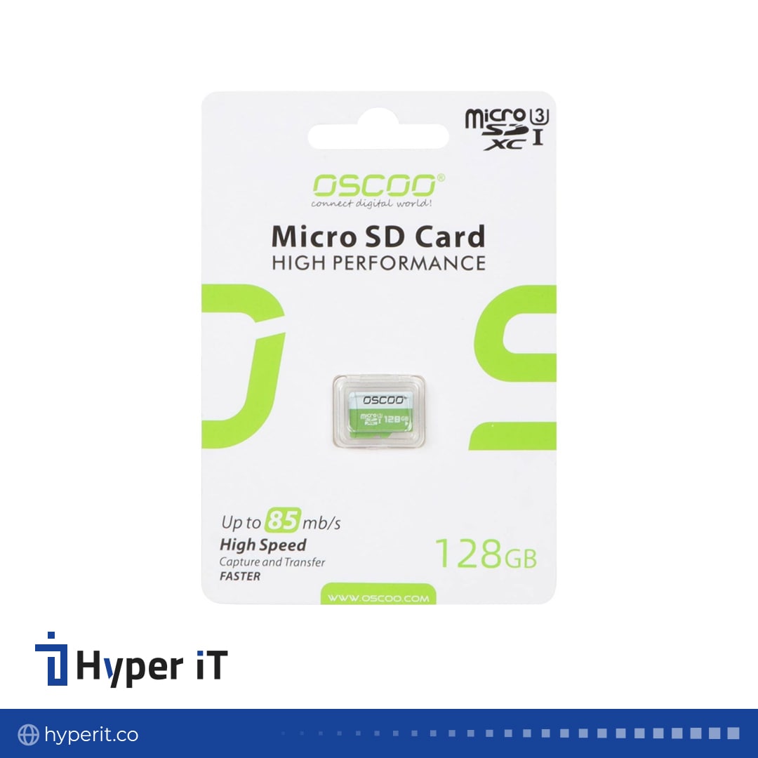 کارت حافظه MicroSDXC اسکو مدل UHS-1 U3 V10 Green ظرفیت 128GB