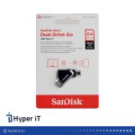 فلش سندیسک SANDISK Dual Drive Go USB3.2 ظرفیت 256G