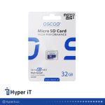کارت حافظه MicroSDXC اسکو مدل آبی Oscoo UHS-I U3 V10 ظرفیت 32 گیگابایت