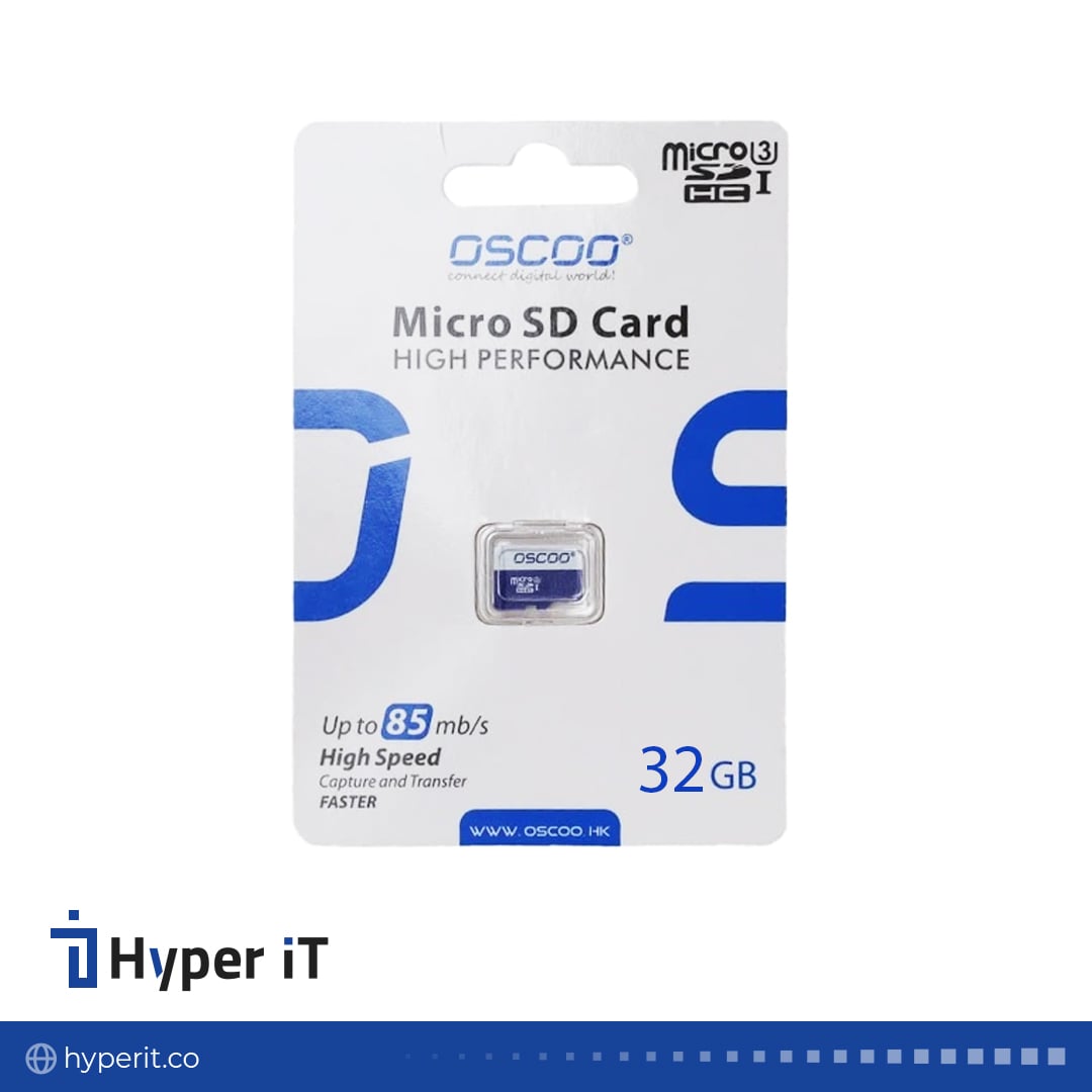 کارت حافظه MicroSDXC اسکو مدل آبی Oscoo UHS-I U3 V10 ظرفیت 32 گیگابایت