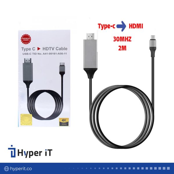 کابل Type C TO HDMI 2M-30MHZ