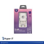 شارژر موبایل Mark مدل EU1-T به همراه کابل TYPE C