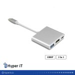 تبدیل Type-C به HDMI/USB سه پورت