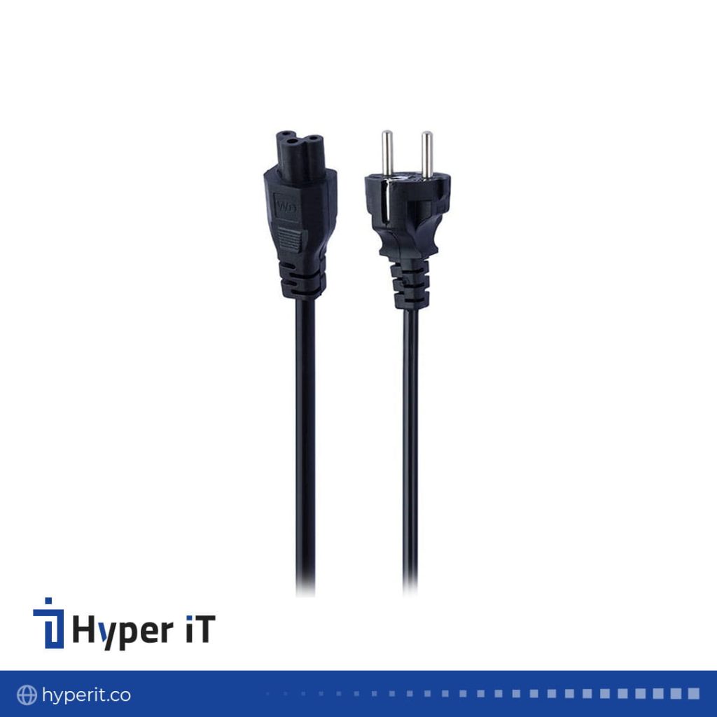کابل برق لپ تاپ ۱٫۸ متری برند HP
