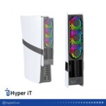 فن خنک کننده جی‌ وای‌ اس مدل JYS-P5228-V6 مناسب کنسول بازی PS5 SLIM/PRO با RGB
